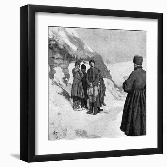 Tolstoy and Starving-Kenyon Cox-Framed Art Print