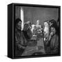 Tolstoy Eating-Room-Kenyon Cox-Framed Stretched Canvas
