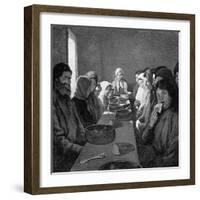 Tolstoy Eating-Room-Kenyon Cox-Framed Art Print