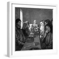 Tolstoy Eating-Room-Kenyon Cox-Framed Art Print