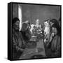 Tolstoy Eating-Room-Kenyon Cox-Framed Stretched Canvas