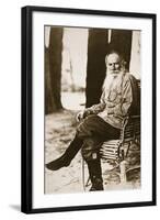 Tolstoy in His Later Years at His Country Estate-null-Framed Photographic Print