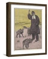 Tolstoy Preaching-Wilhelm Schutz-Framed Art Print