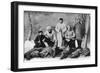 Tolstoy's Sons Hunting-null-Framed Art Print