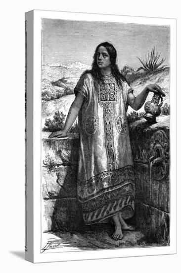 Toltec Girl, Mexico, 19th Century-Pierre Fritel-Stretched Canvas
