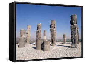 Toltec Statues, Tula, Mexico, North America-Adina Tovy-Framed Stretched Canvas