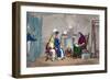 Tom and Jerry, Catching Kate and Sue on the Fly, Having their Fortunes Told, 19th Century-Isaac Robert Cruikshank-Framed Giclee Print