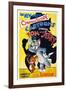 TOM AND JERRY, from left: Jerry the Mouse, Tom the cat, 1955.-null-Framed Art Print