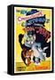 TOM AND JERRY, from left: Jerry the Mouse, Tom the cat, 1955.-null-Framed Stretched Canvas