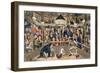 Tom and Jerry Sporting Their Blunt on the Phenomenon Monkey, Jacco Macacco, at the Westminster Pit-I. Robert & George Cruikshank-Framed Giclee Print