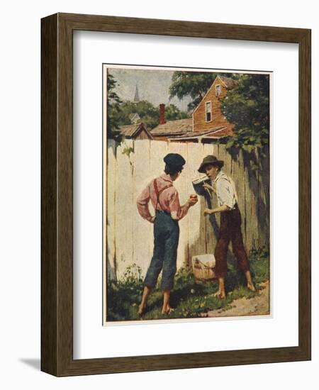 Tom and Joe Tell Their Adventures-Worth Brehm-Framed Art Print