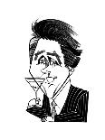 Bryan Ferry - Cartoon-Tom Bachtell-Premium Giclee Print