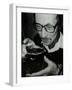 Tom Burnham with a Pint at the Bell, Codicote, Hertfordshire, December 1986-Denis Williams-Framed Photographic Print