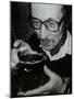 Tom Burnham with a Pint at the Bell, Codicote, Hertfordshire, December 1986-Denis Williams-Mounted Photographic Print