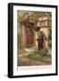 Tom Came Slowly Up to the Open Door-Arthur A. Dixon-Framed Giclee Print
