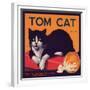 Tom Cat Brand - Orosi, California - Citrus Crate Label-Lantern Press-Framed Premium Giclee Print