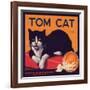 Tom Cat Brand - Orosi, California - Citrus Crate Label-Lantern Press-Framed Art Print