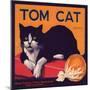 Tom Cat Brand - Orosi, California - Citrus Crate Label-Lantern Press-Mounted Art Print