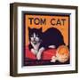 Tom Cat Brand - Orosi, California - Citrus Crate Label-Lantern Press-Framed Art Print