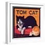 Tom Cat Brand - Orosi, California - Citrus Crate Label-Lantern Press-Framed Art Print