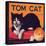 Tom Cat Brand - Orosi, California - Citrus Crate Label-Lantern Press-Stretched Canvas