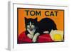 Tom Cat Lemon Label - Orosi, CA-Lantern Press-Framed Art Print