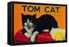 Tom Cat Lemon Label - Orosi, CA-Lantern Press-Framed Stretched Canvas