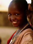 Maasai Warrior's Plaited Hair, Masai Mara National Reserve, Kenya-Tom Cockrem-Photographic Print