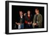 Tom Cruise Chatting with Keith Richards and Ron Wood before Rolling Stones Concert, Las Vegas-null-Framed Photographic Print