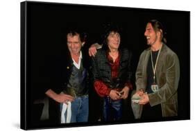 Tom Cruise Chatting with Keith Richards and Ron Wood before Rolling Stones Concert, Las Vegas-null-Framed Stretched Canvas