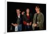 Tom Cruise Chatting with Keith Richards and Ron Wood before Rolling Stones Concert, Las Vegas-null-Framed Premium Photographic Print