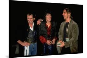 Tom Cruise Chatting with Keith Richards and Ron Wood before Rolling Stones Concert, Las Vegas-null-Mounted Premium Photographic Print