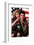 TOM CRUISE; KELLY McGILLIS. "Top Gun" [1986], directed by TONY SCOTT.-null-Framed Photographic Print