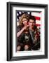 TOM CRUISE; KELLY McGILLIS. "Top Gun" [1986], directed by TONY SCOTT.-null-Framed Photographic Print