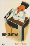 Buy Stamps in Books, Handy and Time Saving-Tom Eckersley-Art Print
