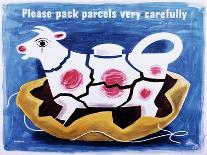 Please Pack Parcels Very Carefully-Tom Eckersley-Framed Art Print