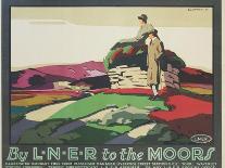 By L.N.E.R. to the Moors Poster-Tom Grainger-Framed Stretched Canvas