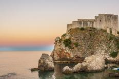 Dubrovnik, Croatia. Beach on the Adriatic Sea near Old Town.-Tom Haseltine-Photographic Print