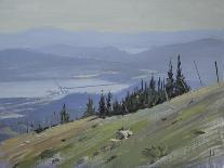 Sandpoint from Schweitzer Mountain, August-Tom Hughes-Giclee Print