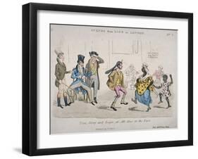 Tom, Jerry and Logic at All-Max in the East, 1821-JL Marks-Framed Giclee Print