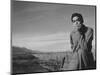 Tom Kobayashi at Manzanar Relocation Center, California, 1943-Ansel Adams-Mounted Photographic Print