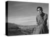 Tom Kobayashi at Manzanar Relocation Center, California, 1943-Ansel Adams-Stretched Canvas