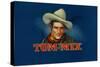 Tom Mix Brand Cigar Box Label, Famous Western American Actor-Lantern Press-Stretched Canvas