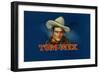 Tom Mix Brand Cigar Box Label, Famous Western American Actor-Lantern Press-Framed Art Print