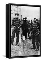 Tom Morris Preparing to Swing His Golf Club-null-Framed Stretched Canvas