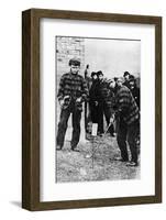 Tom Morris Preparing to Swing His Golf Club-null-Framed Photographic Print