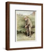 Tom Morris senior, British golfer, portrait, c1910-Unknown-Framed Giclee Print