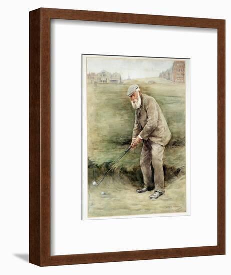 Tom Morris senior, British golfer, portrait, c1910-Unknown-Framed Giclee Print