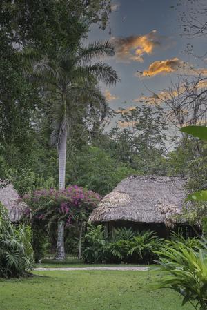 Belize, Central America. Chan Chich Ecolodge in the Western Belize Jungle.
