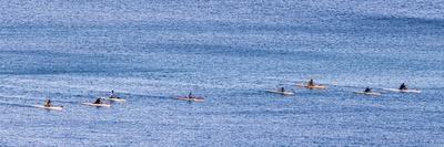 Intha Fisherman at Work. Using the Legs for Rowing. Inle Lake. Myanmar-Tom Norring-Photographic Print